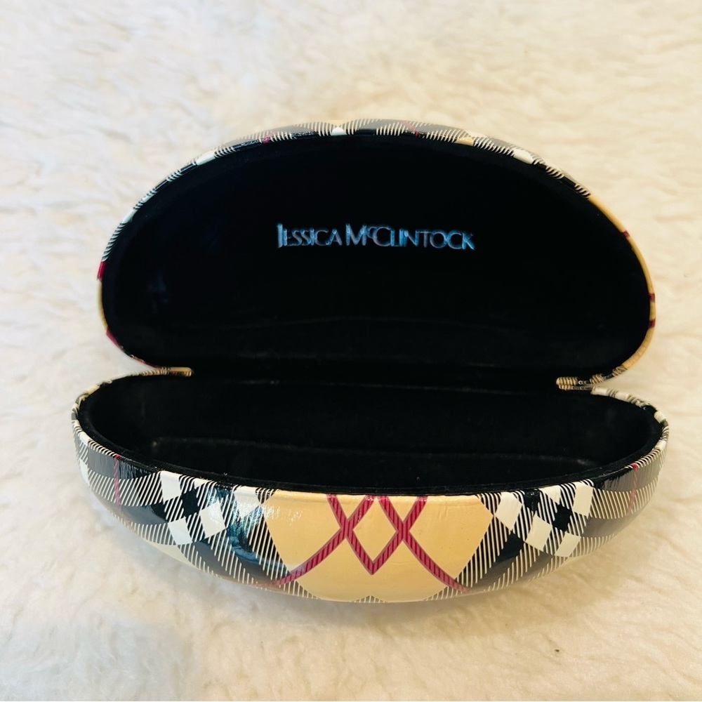 Jessica McClintock leather Hard Clam Case size large - Picture 6 of 7